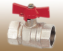Forged brass ball valve